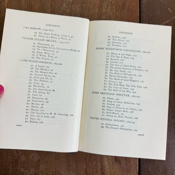 The Oxford Book Of American Verse Hardcover 8th Printing 1962 Poe Hemingway - Picture 7 of 11